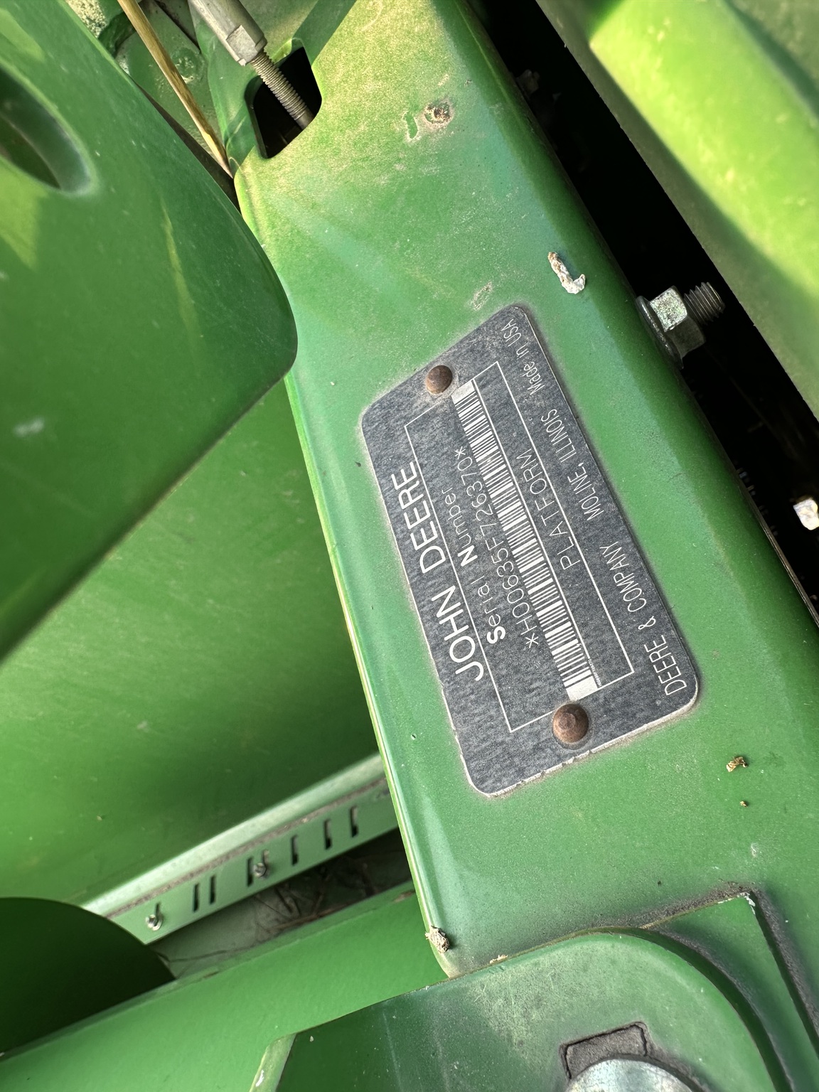 2008 John Deere 635F Image 17