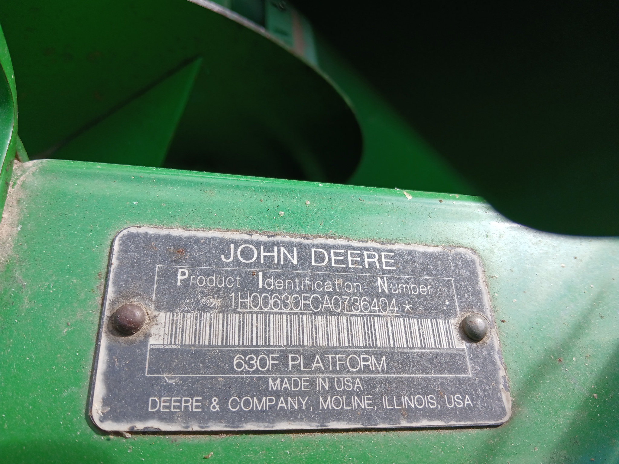 2010 John Deere 630F Image 8