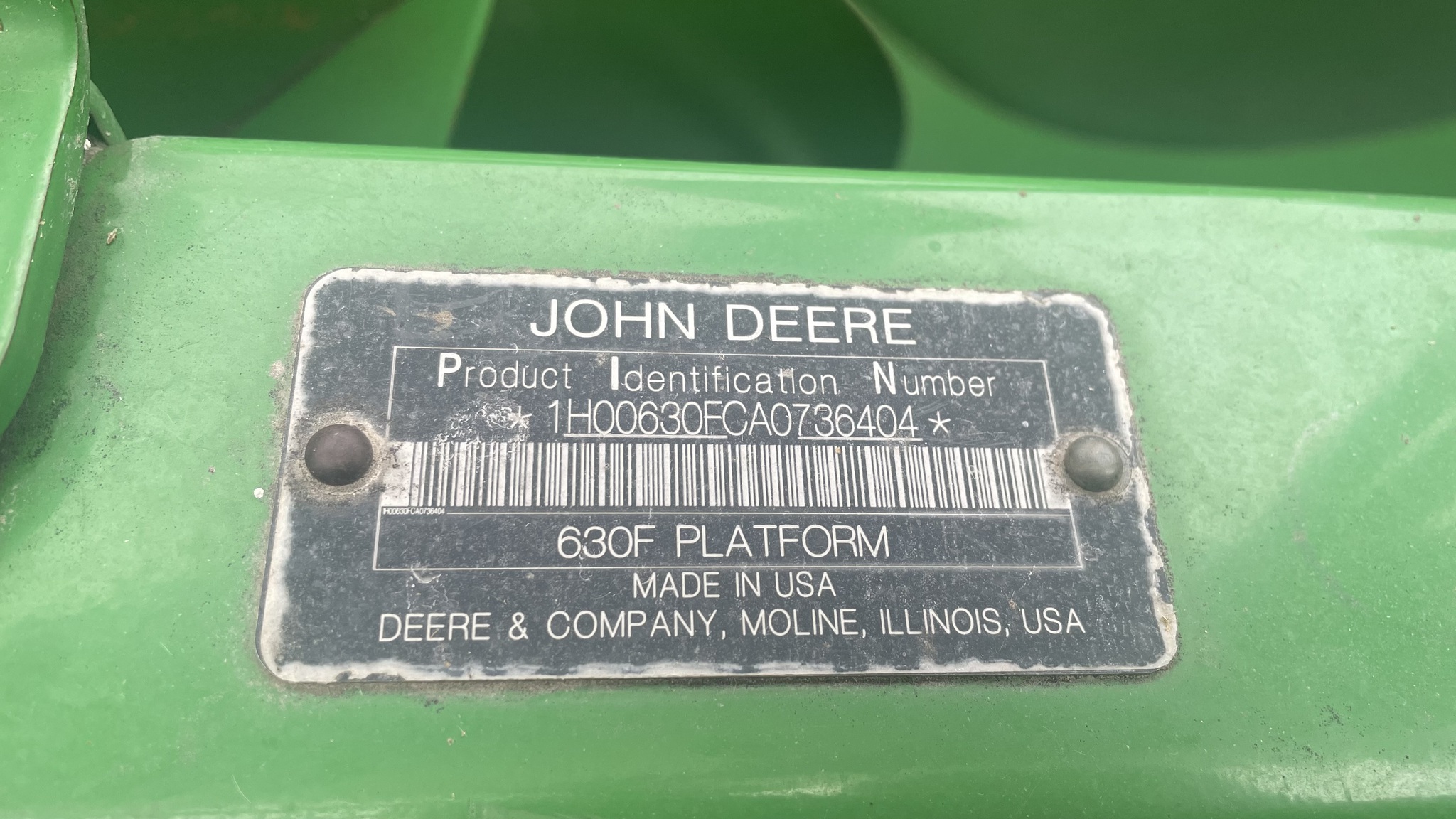 2010 John Deere 630F Image 5
