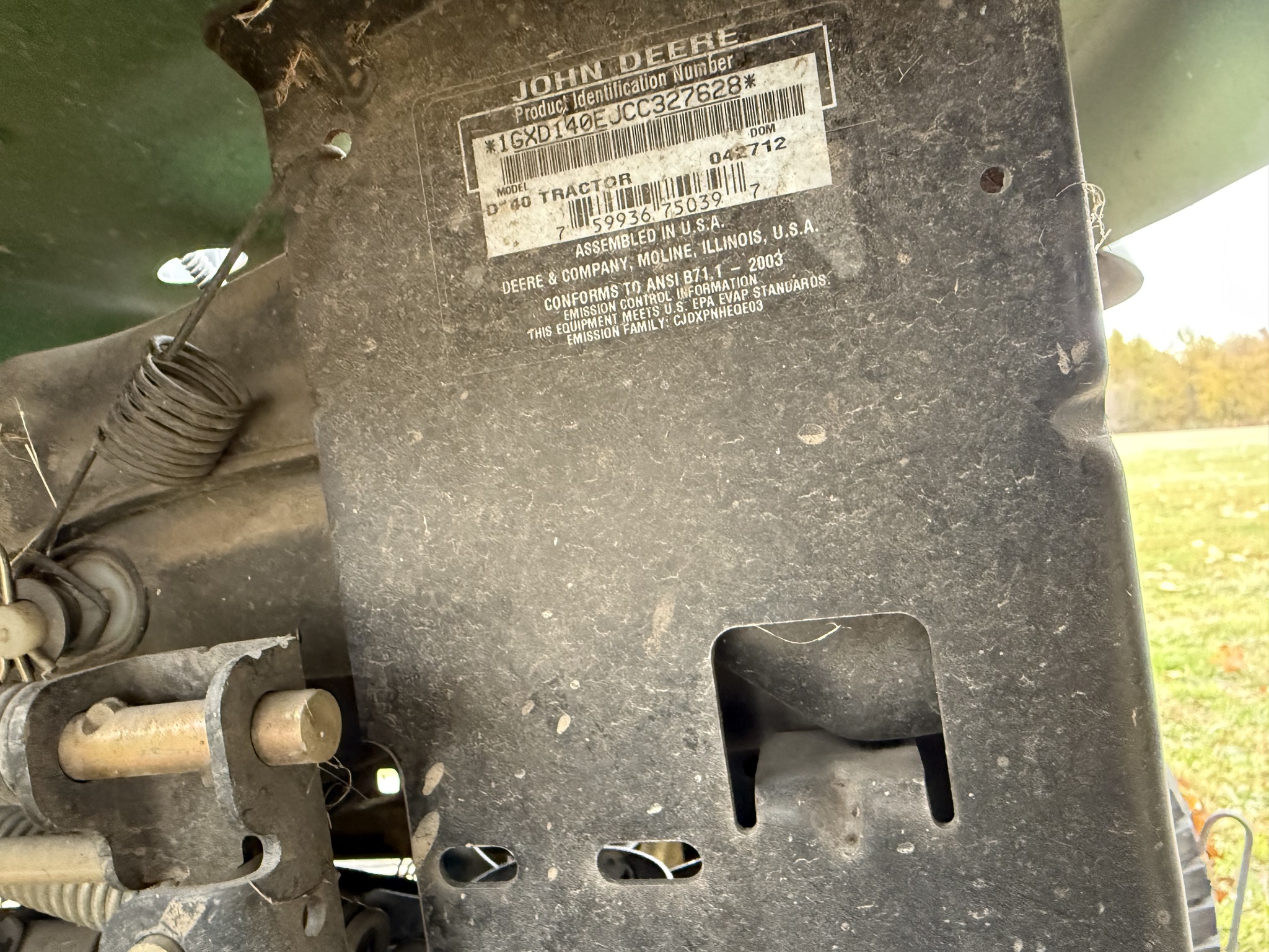 2012 John Deere D140 Image 6