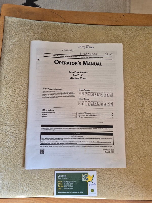 2023 Cub Cadet Pro Z 148L EFI Image 6