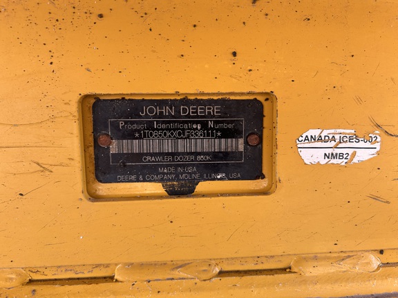 2018 John Deere 850K