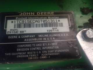 Photo of 2017 John Deere Z915E