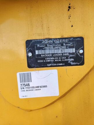 2022 John Deere 310SL