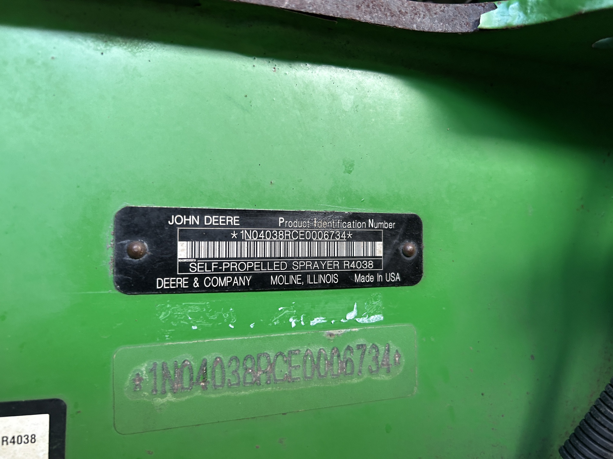 2015 John Deere R4038 at Heritage Tractor in Adrian, MO