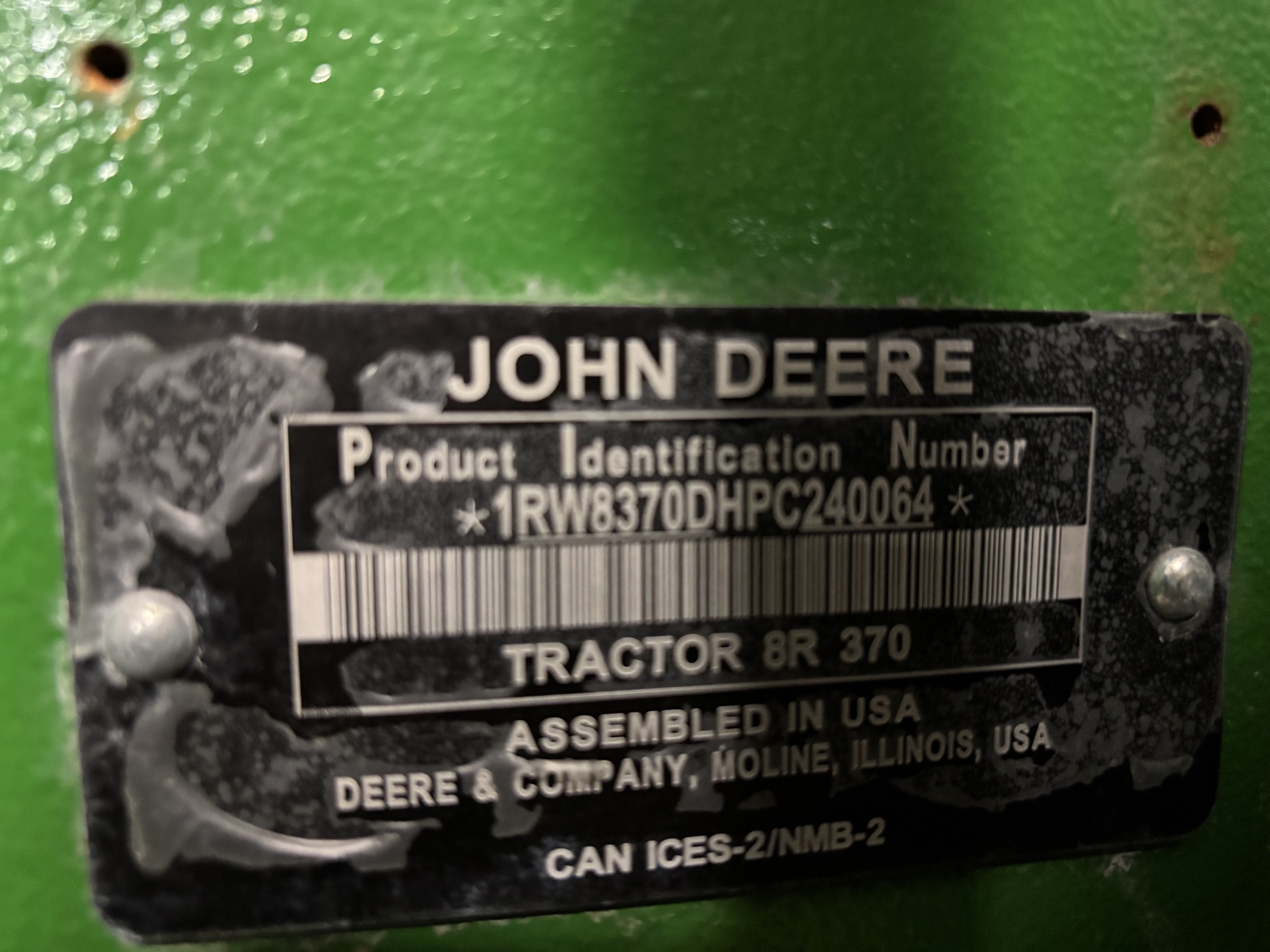Used 2024 John Deere 8R 370 Row Crop Tractors at Koenig Equipment in Greensburg, IN - PhotoXL4