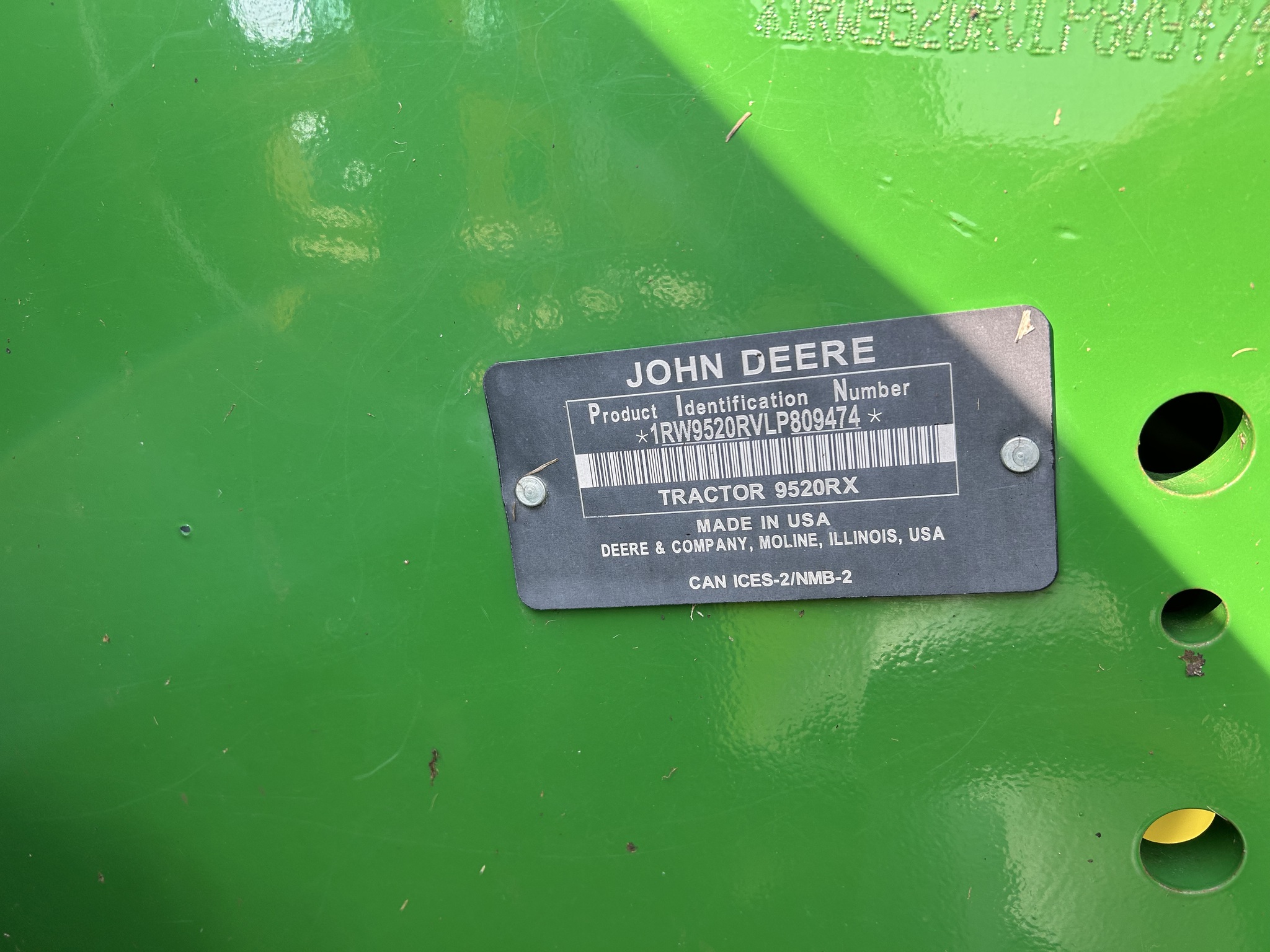  2020 John Deere 9520RX at Heritage Tractor in Aledo, IL