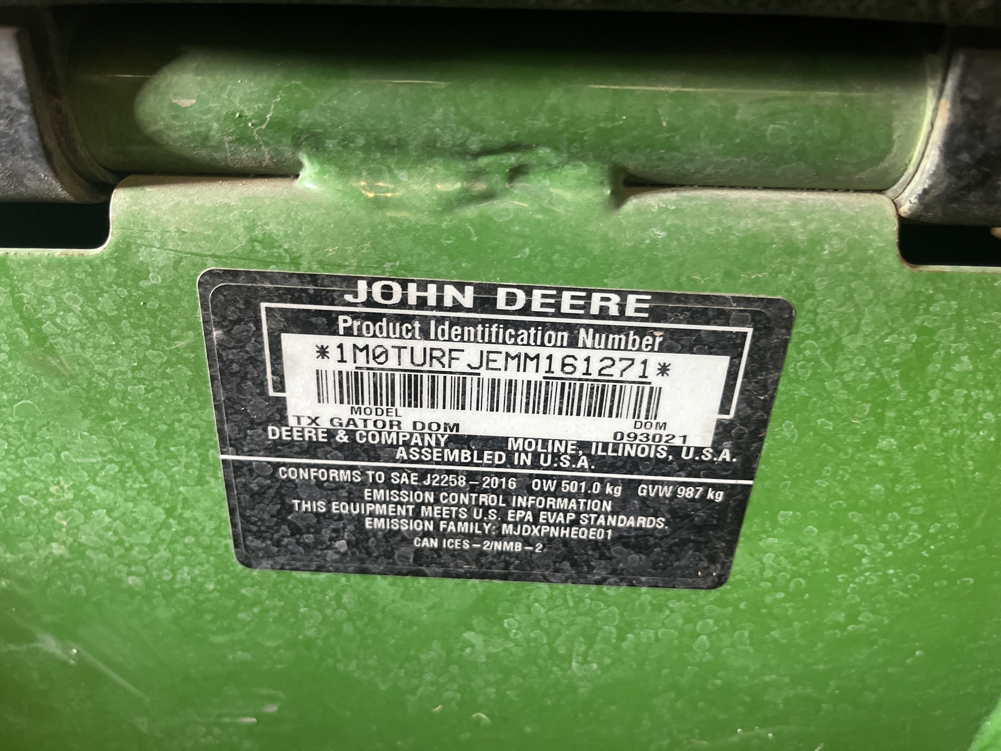 2021 John Deere Tx Turf Image 16
