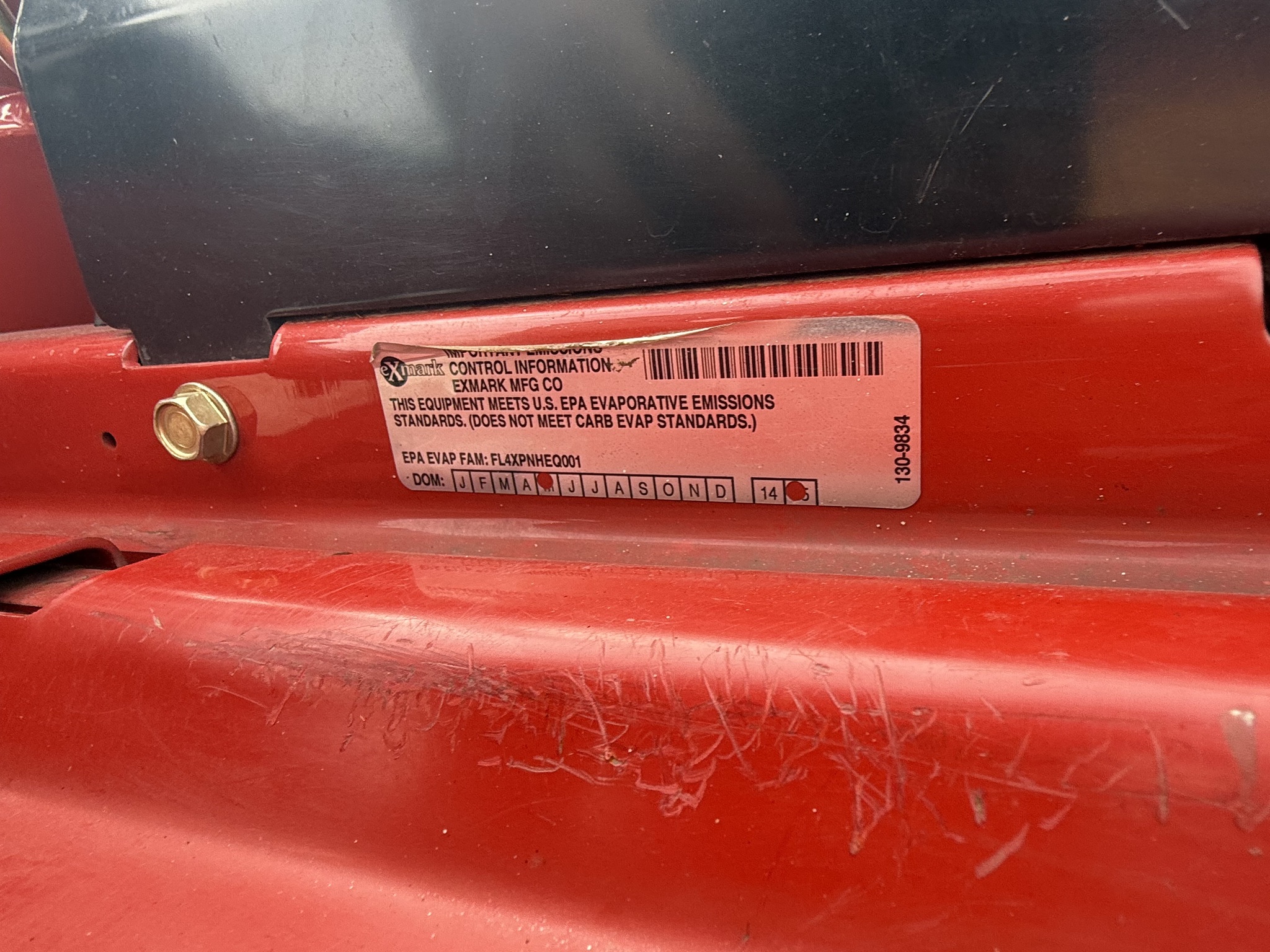 2015 Exmark LZE600KA484 Image 9