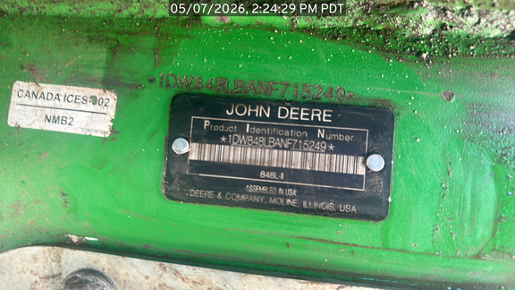2022 John Deere 848LII