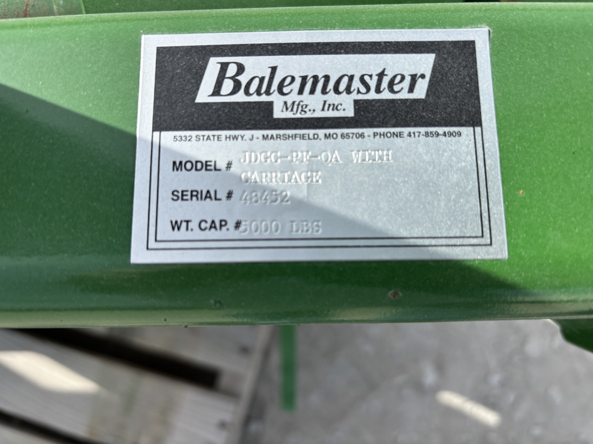  2025 BaleMaster JDGC-PF at Heritage Tractor in Atchison, KS
