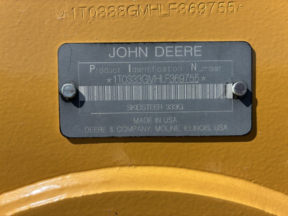 2020 John Deere 333G (7th thumbnail)