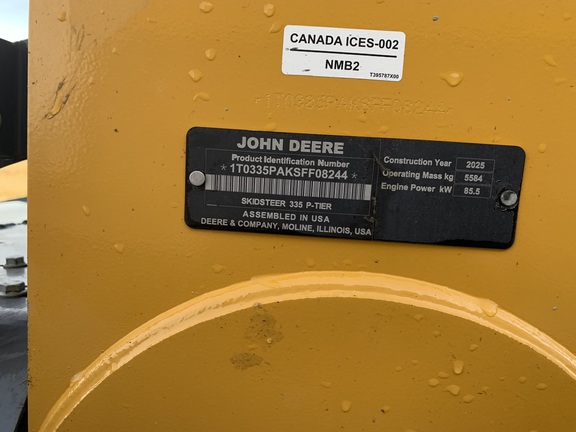 2025 John Deere 335 P