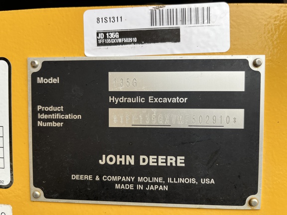 2021 John Deere 135G