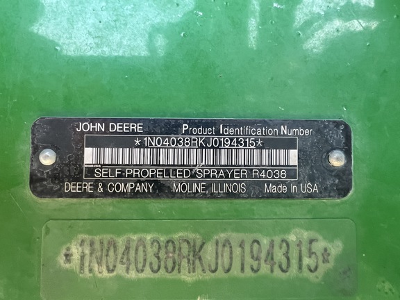 Photo of 2018 John Deere R4038