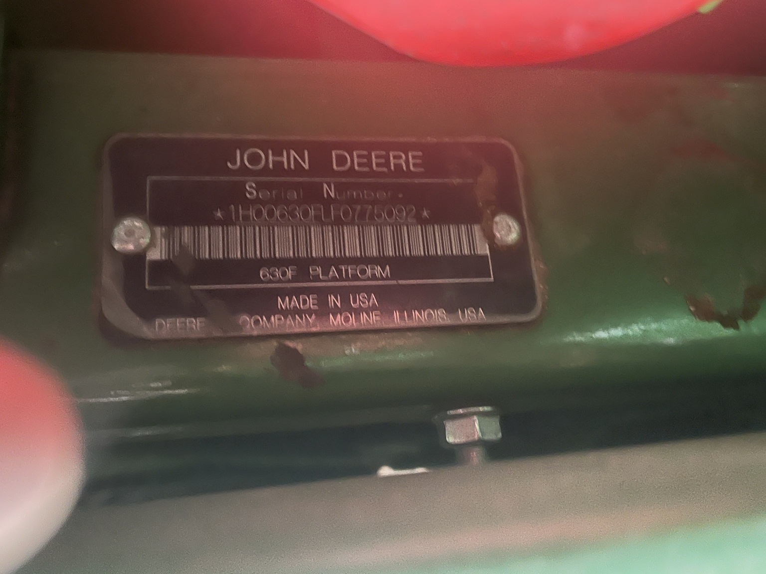 Used 2015 John Deere 630F Combine Platforms at Koenig Equipment in Anna, OH - PhotoXL7