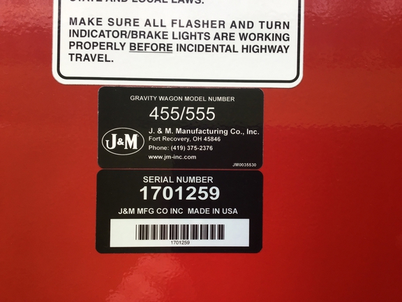 Used 2017 J&M 555 Gravity Wagons and Boxes at Koenig Equipment in Anna, OH - Photo24