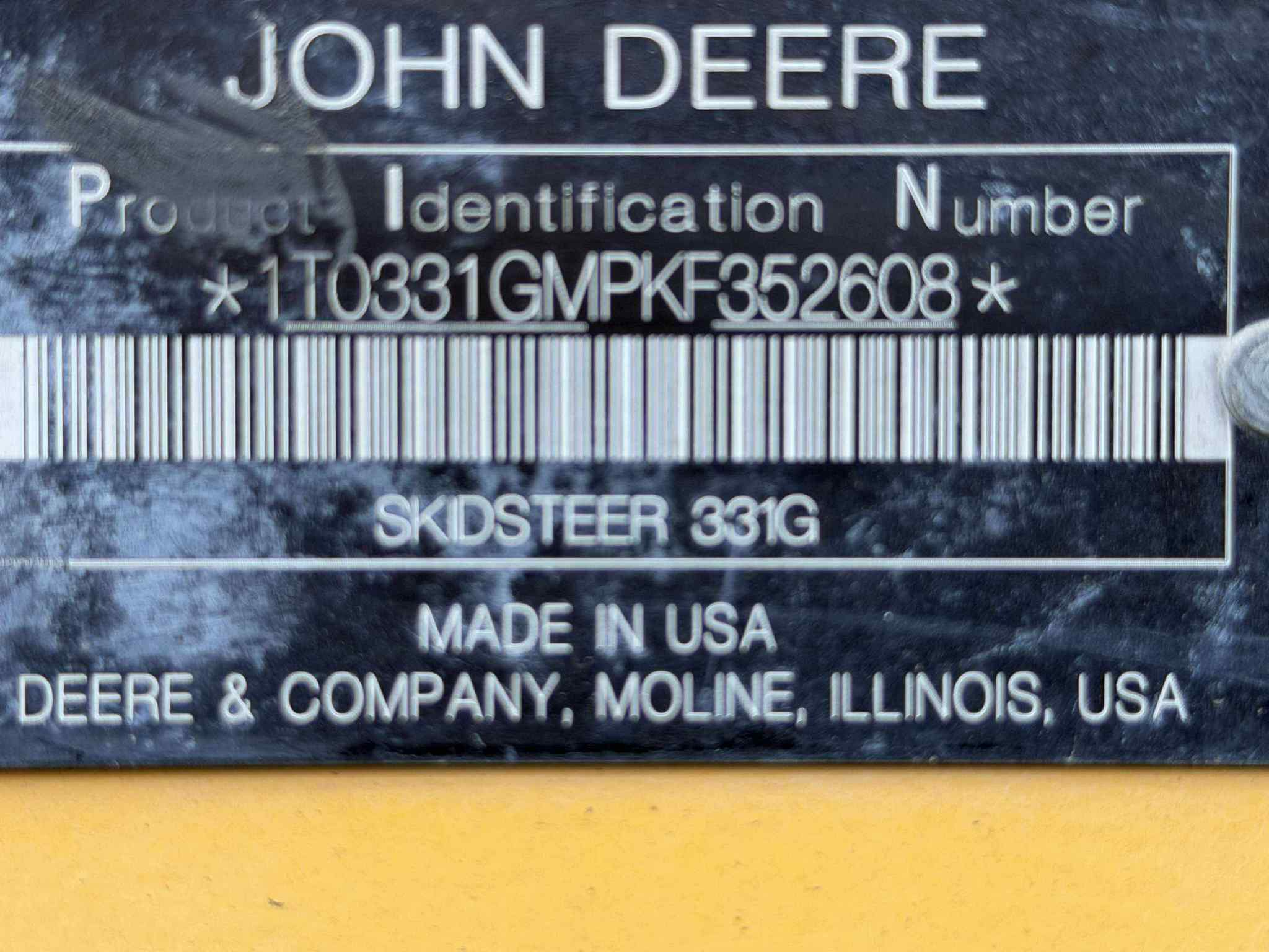 2019 John Deere 331G Image 7