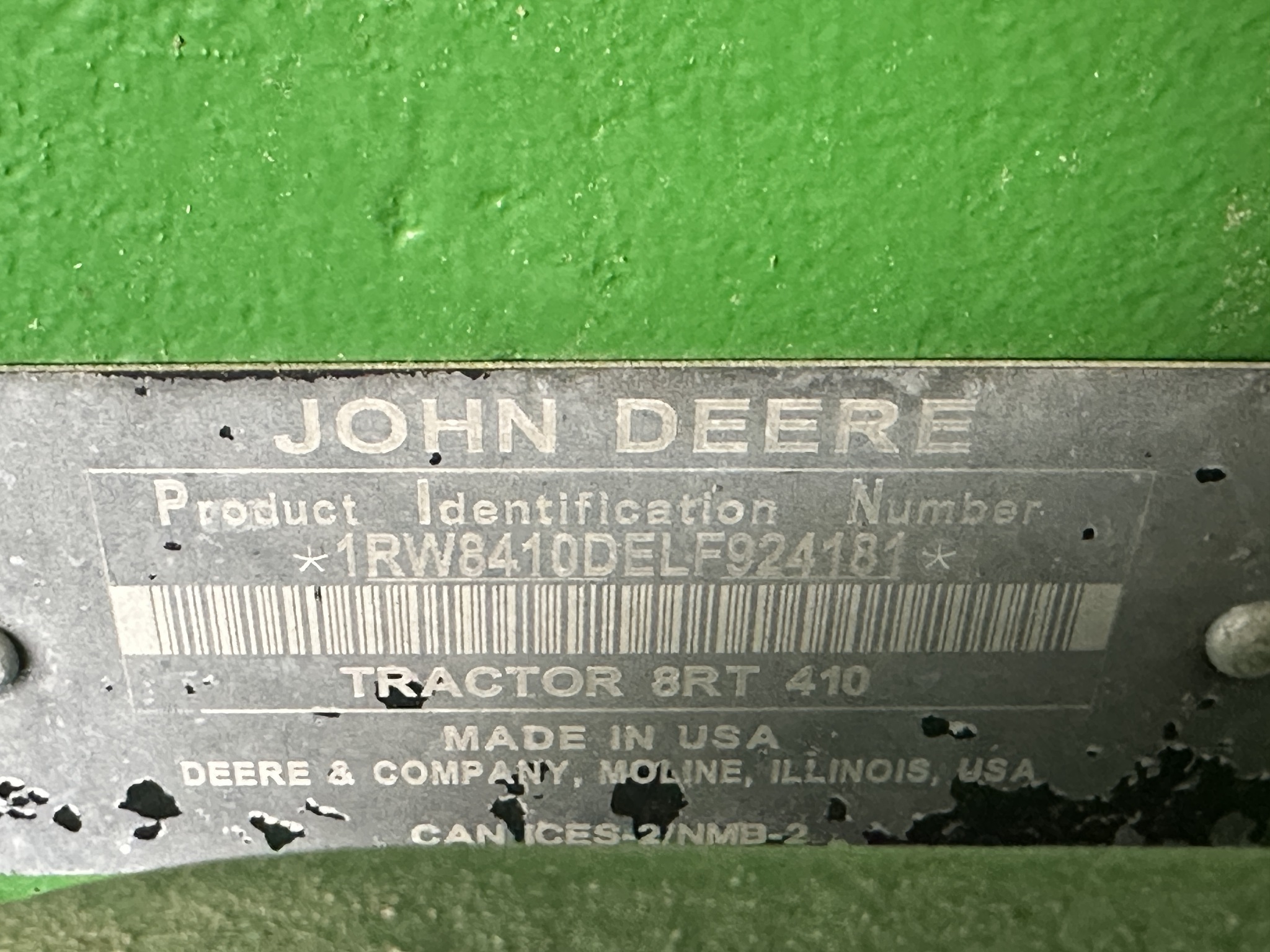 2020 John Deere 8RT 410 Image 12