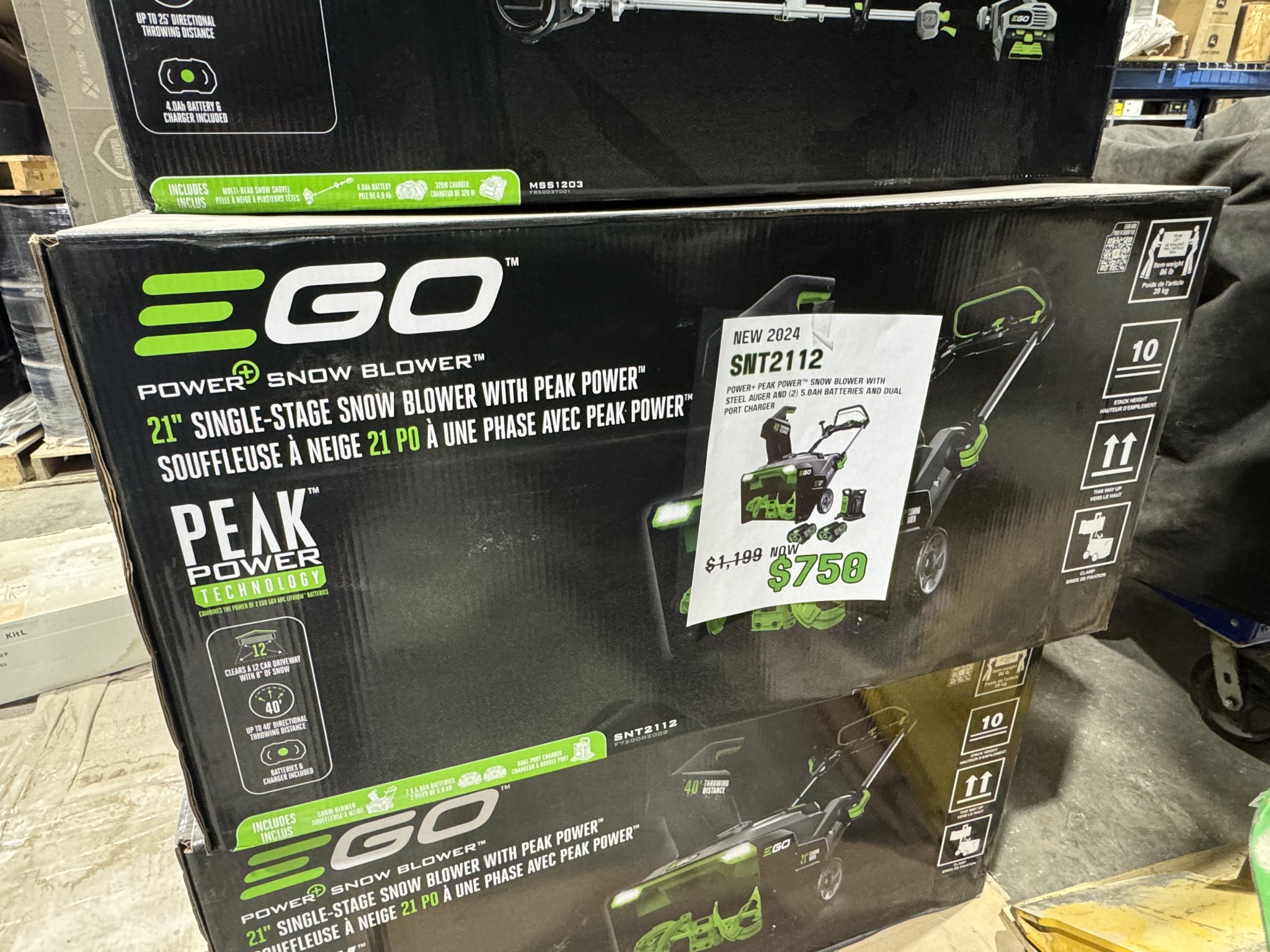 2024 EGO SNT2112 Image 1