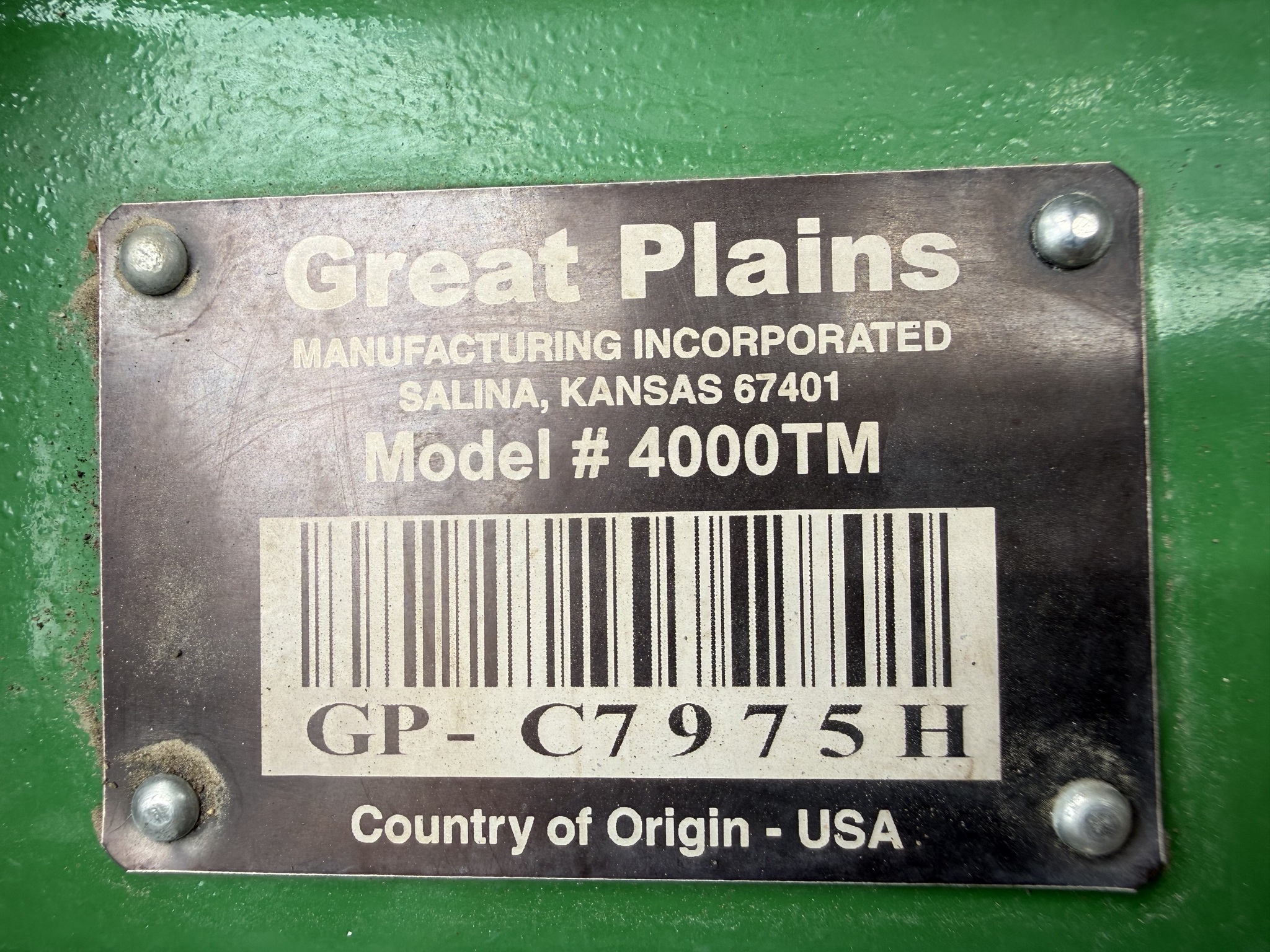  2020 Great Plains 4000 at Heritage Tractor in Nevada, MO