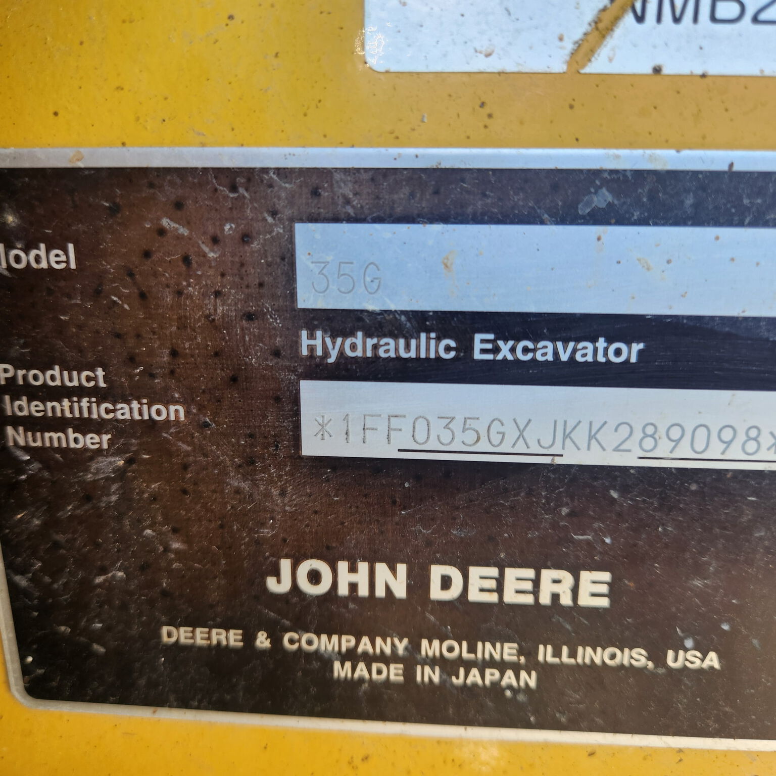2020 John Deere 35G Image 8