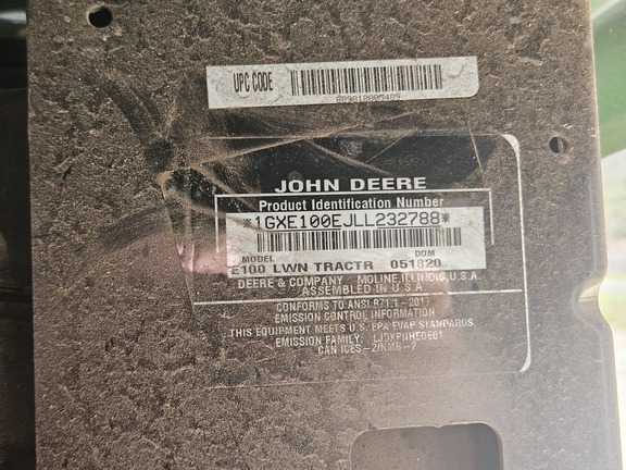 Photo of 2020 John Deere E100