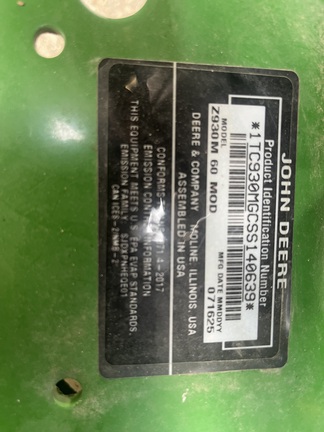 2025 John Deere Z930M
