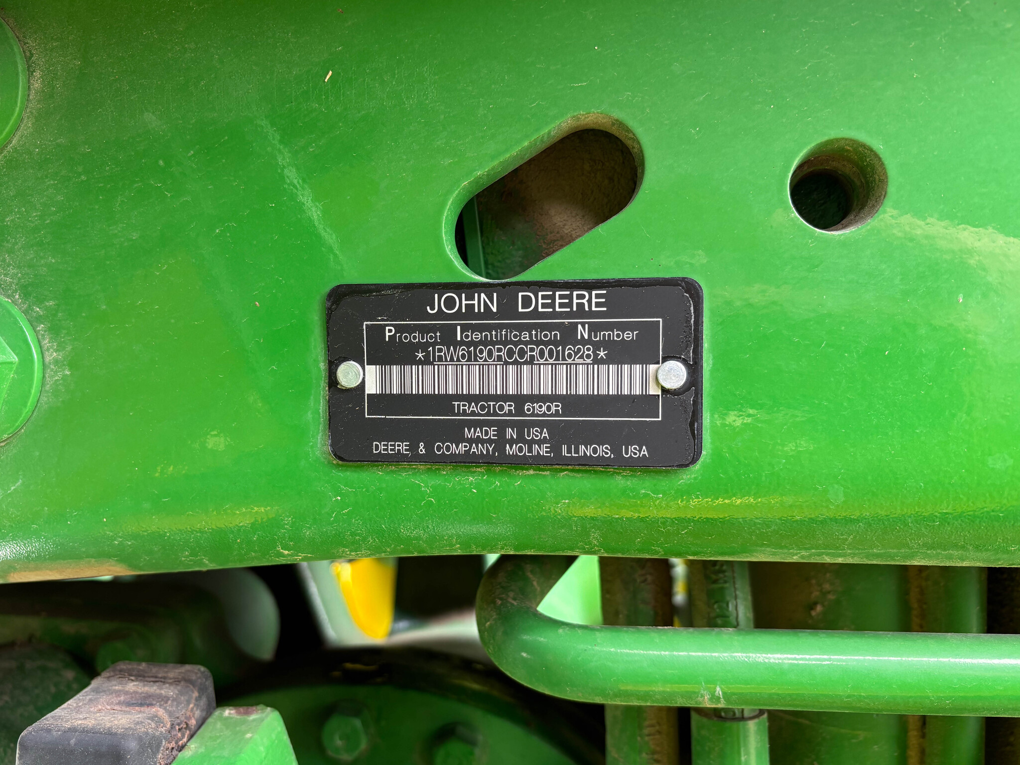 Used 2012 John Deere 6190R Row Crop Tractors at Koenig Equipment in Rushville, IN - PhotoXL42