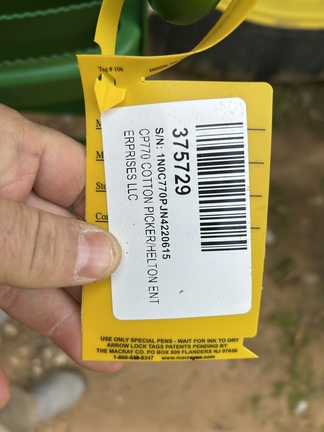 2022 John Deere CP770 Photo 5