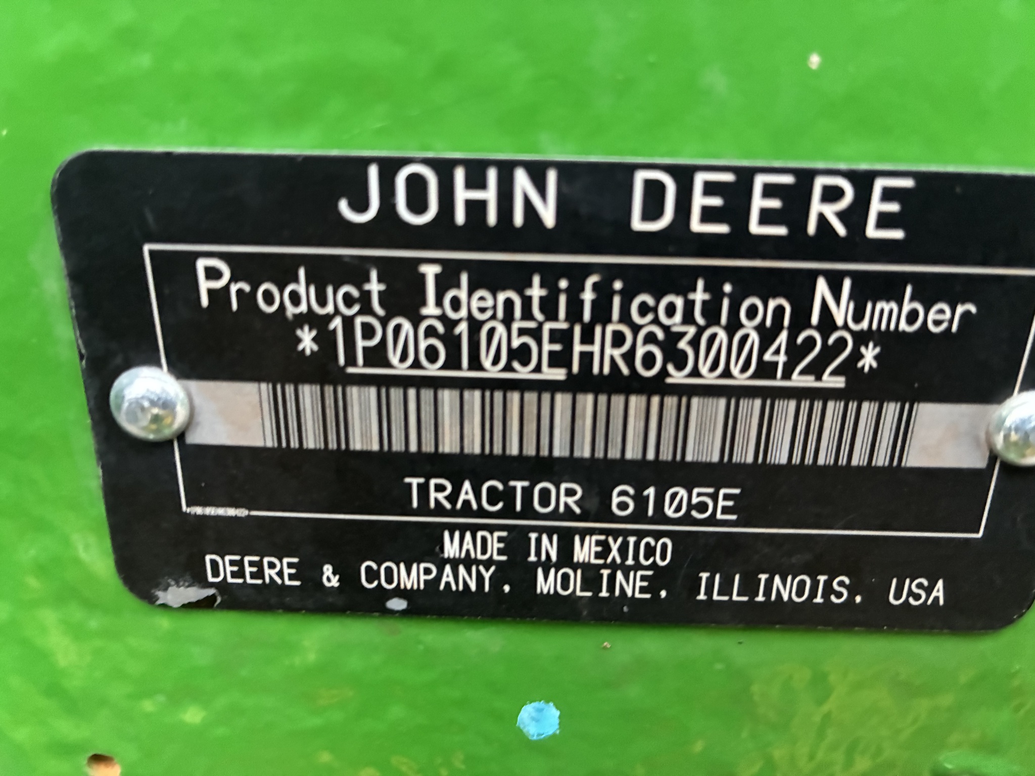 2024 John Deere 6105E Image 9