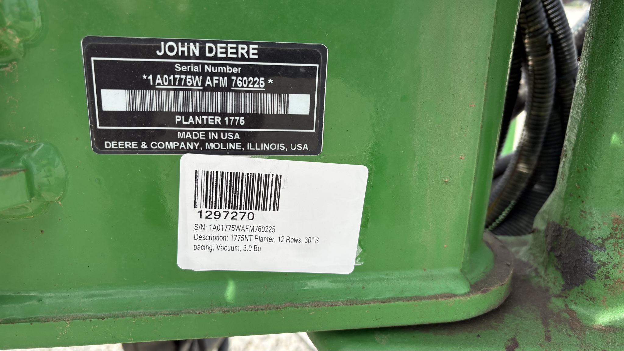 2015 John Deere 1775NT Image 9
