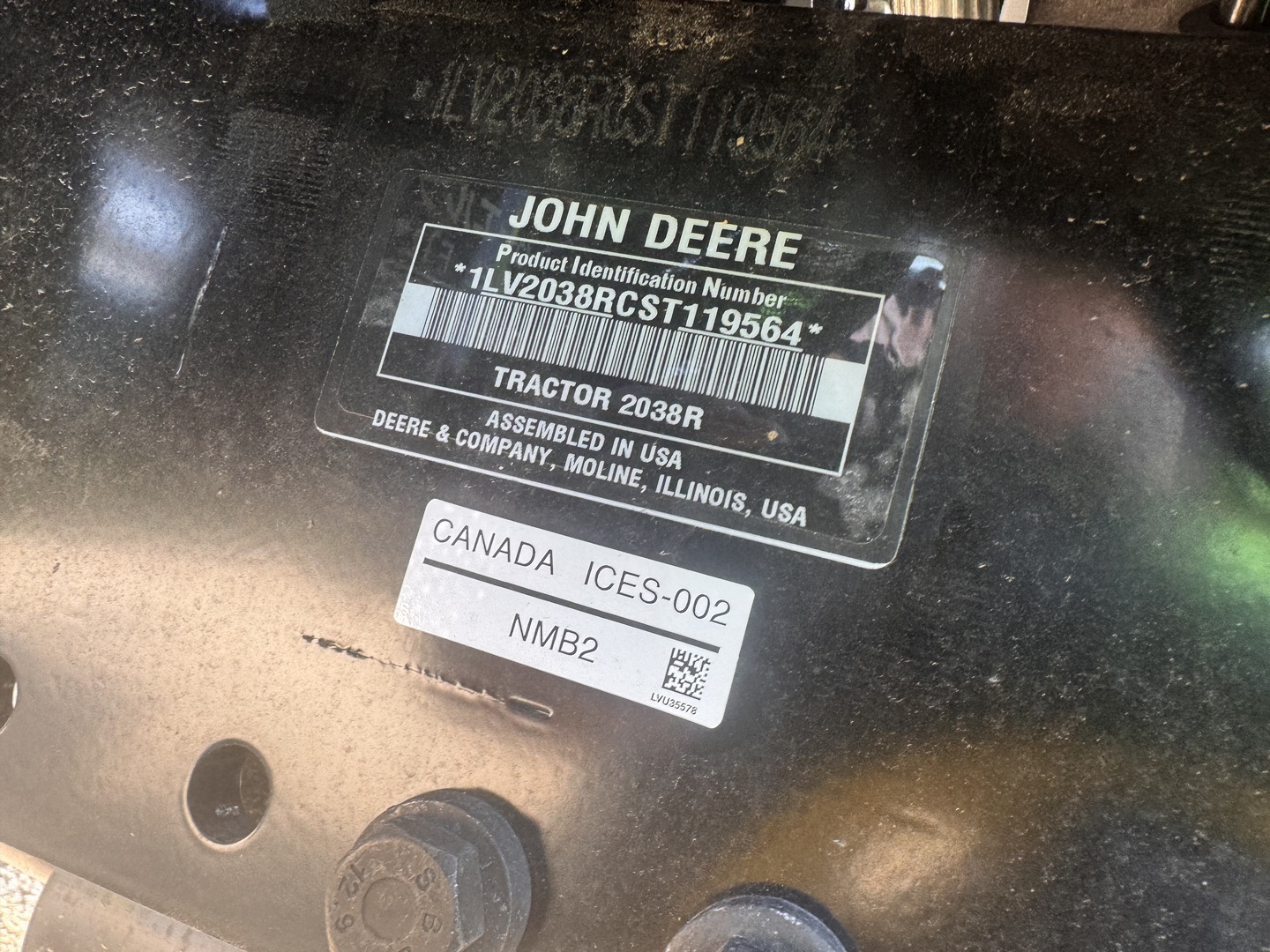  2026 John Deere 2038R at Heritage Tractor in Geneseo, IL