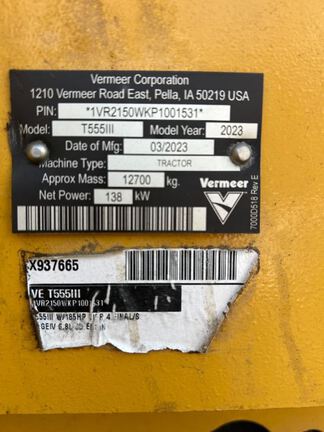 Photo of a 2023 Vermeer T555III