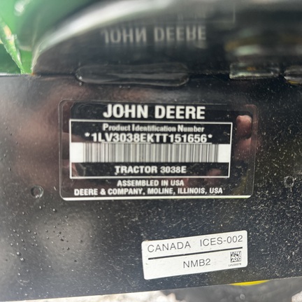 2026 John Deere 3038E