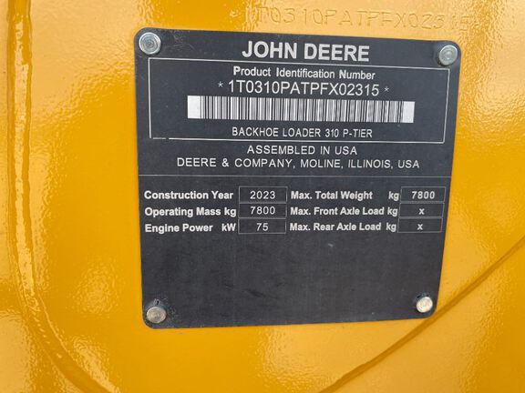 2023 John Deere 310P