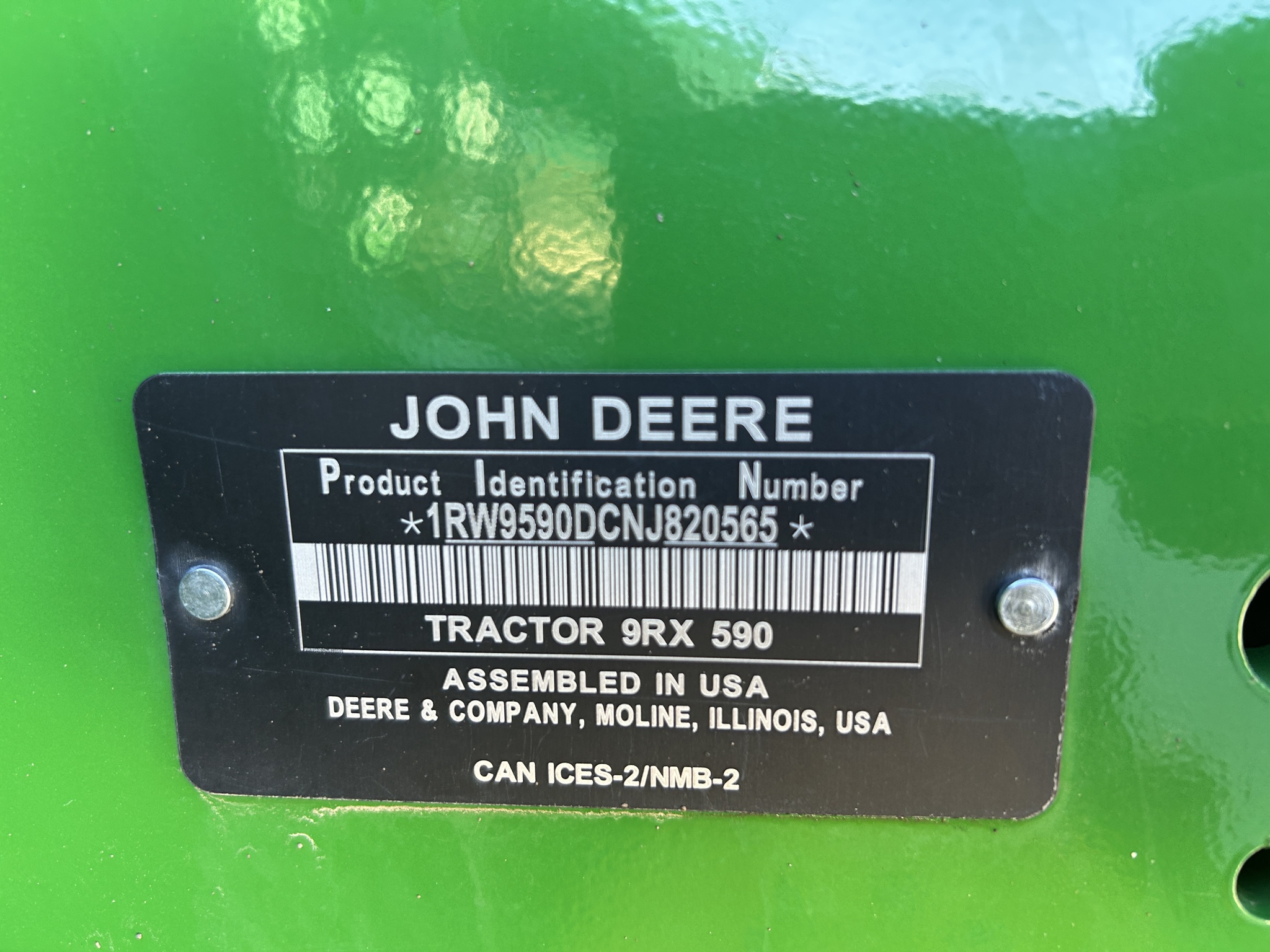  2022 John Deere 9RX 590 at Heritage Tractor in Baldwin City, KS