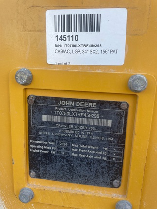 2024 John Deere 750L