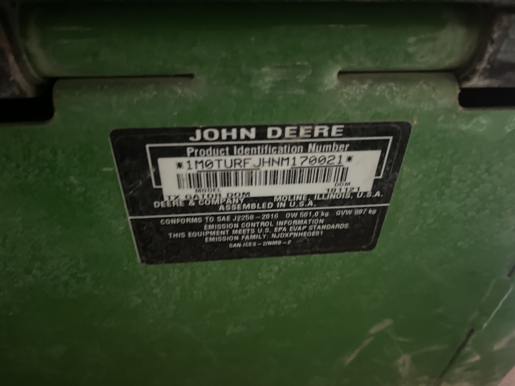 2021 John Deere Tx Turf Image 15