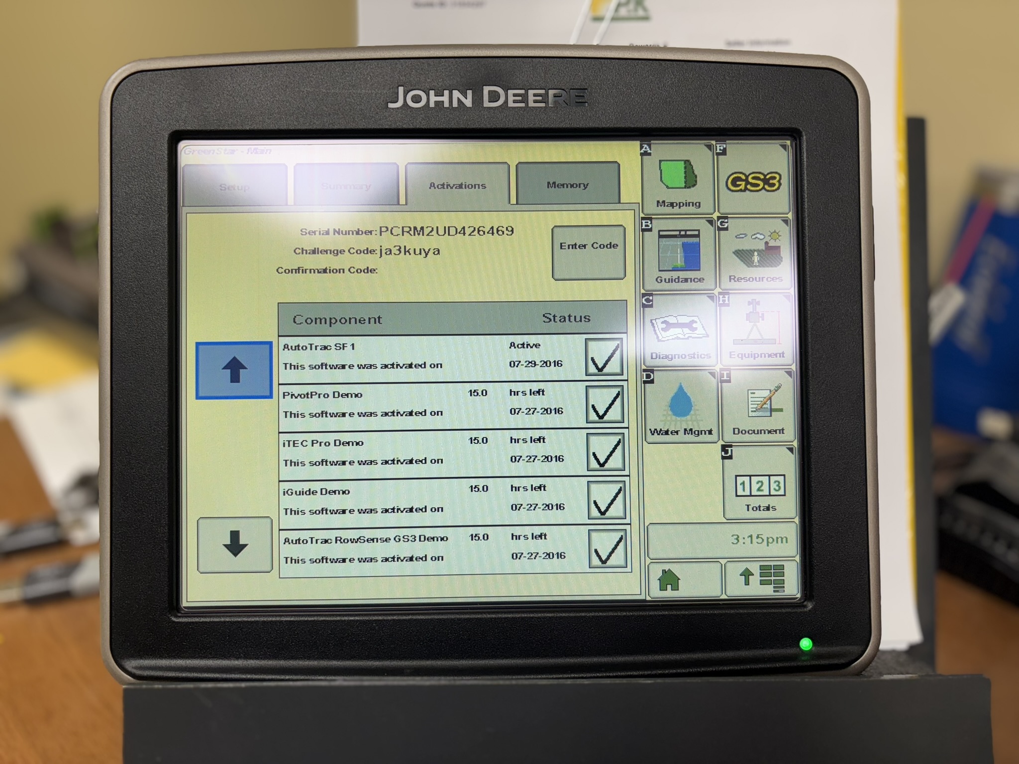 2016 John Deere 2630 Display Image 4