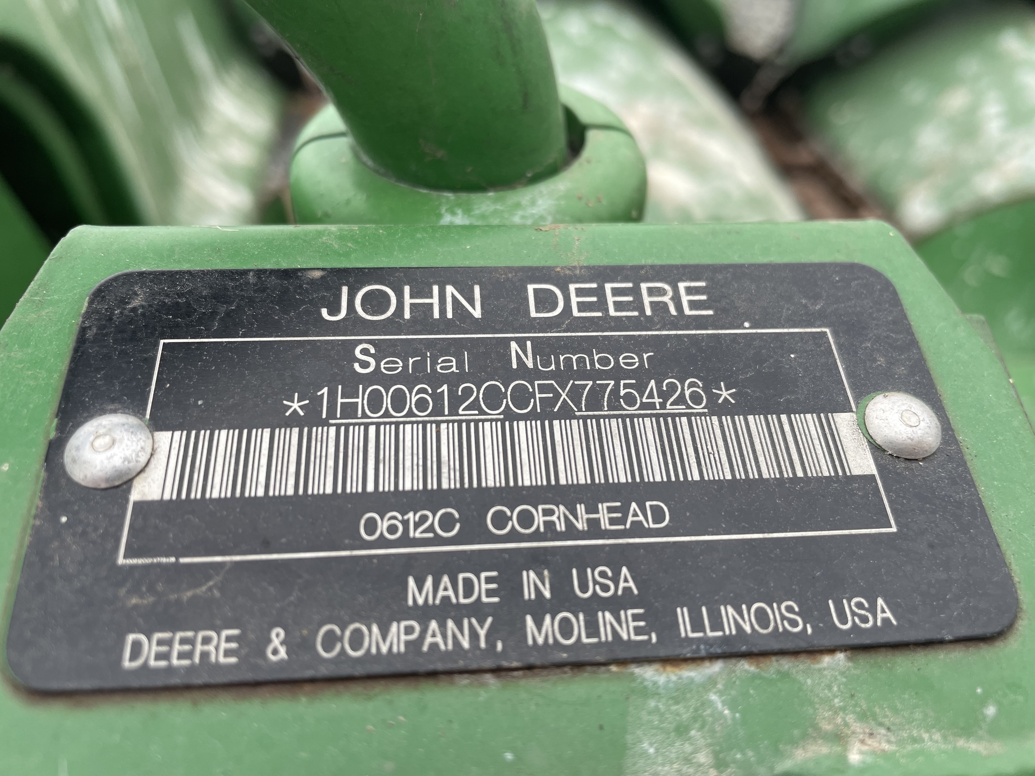 2015 John Deere 612C Image 9