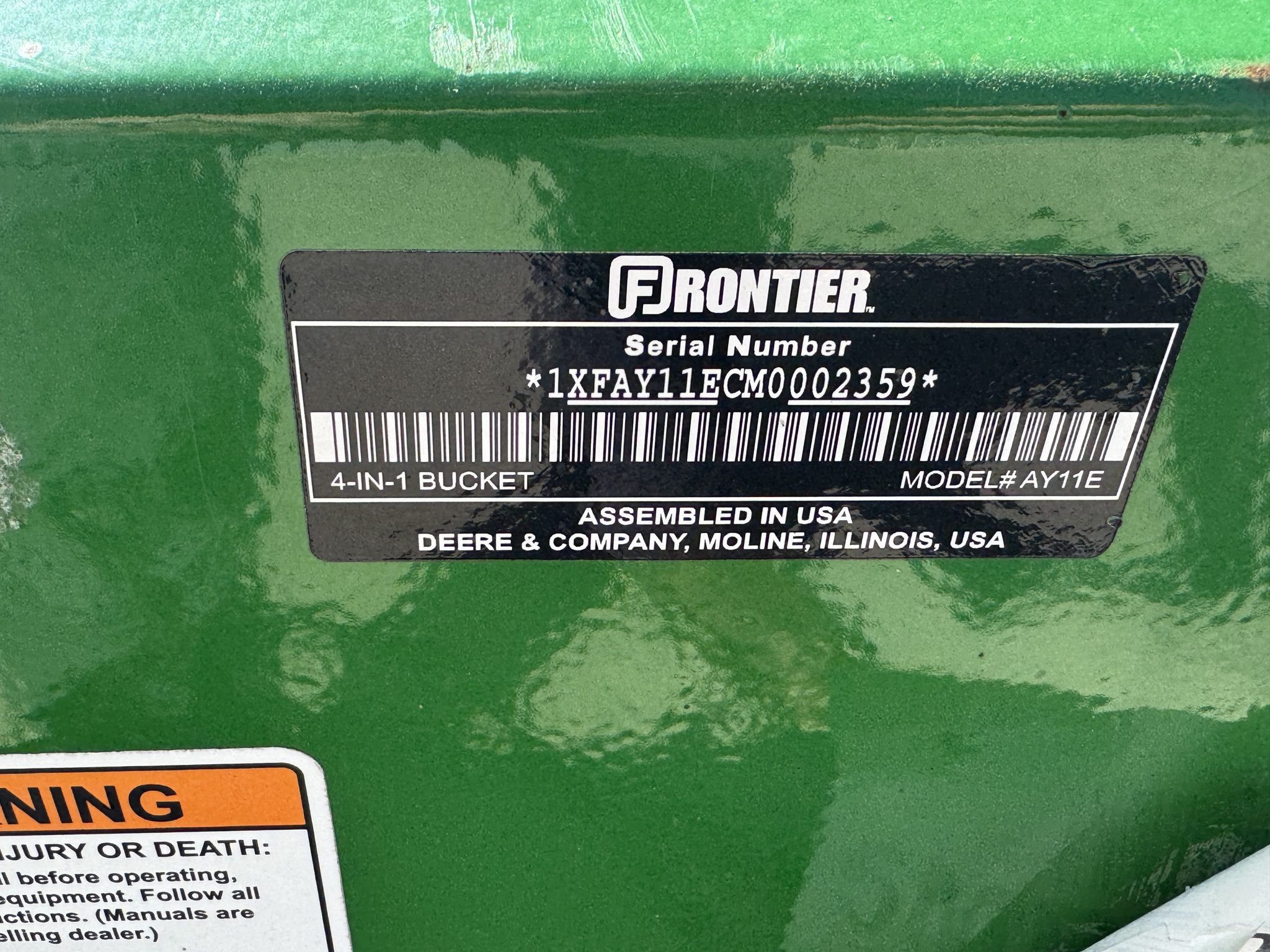 2022 John Deere AY11E Image 6