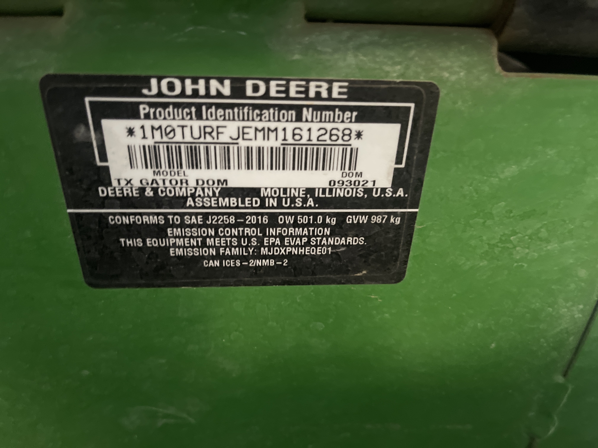 2021 John Deere Tx Turf Image 16