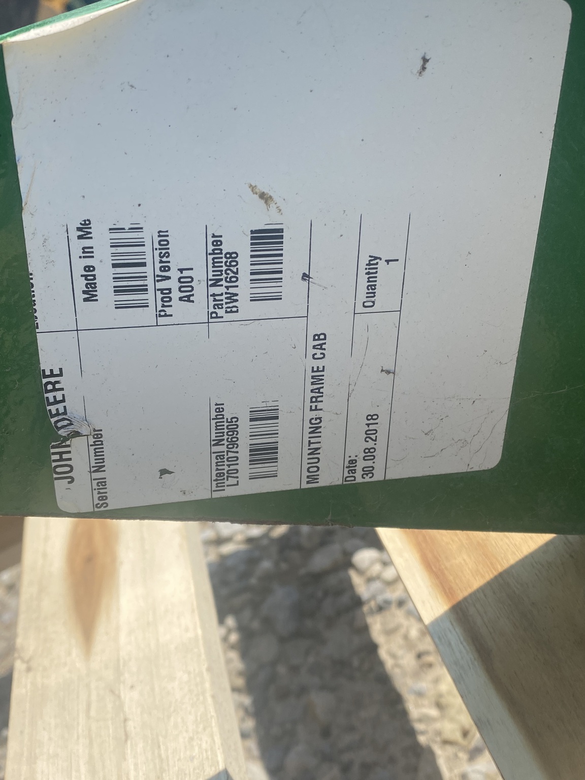 John Deere BW16268 Image 2