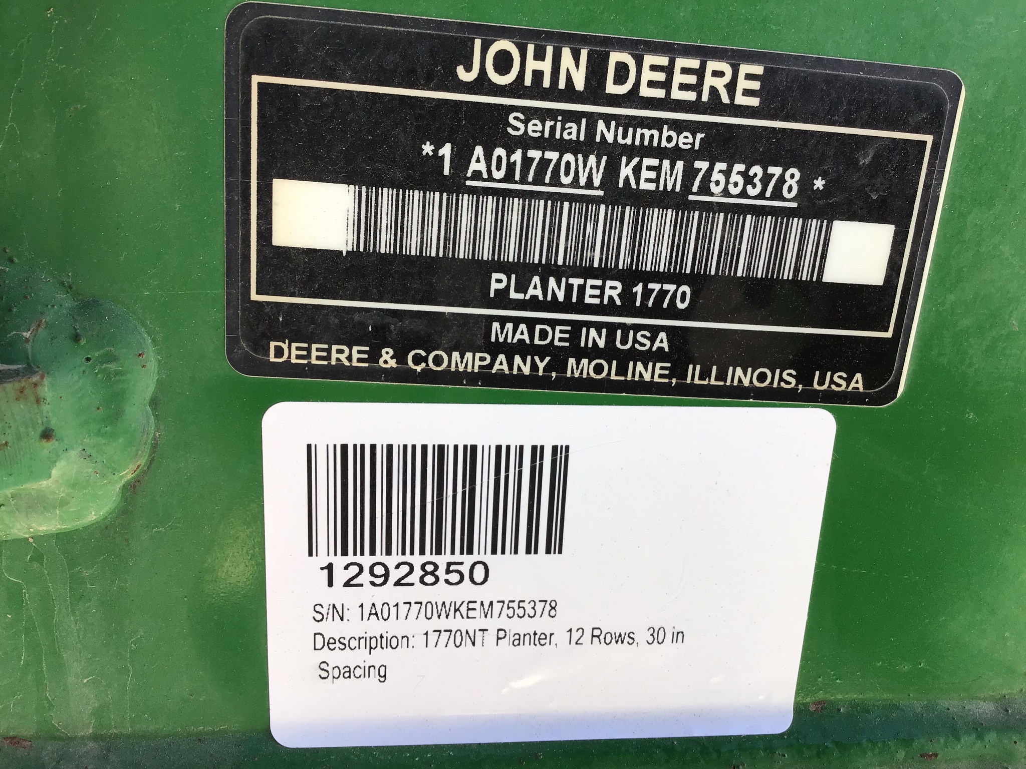 2014 John Deere 1770NT Image 37