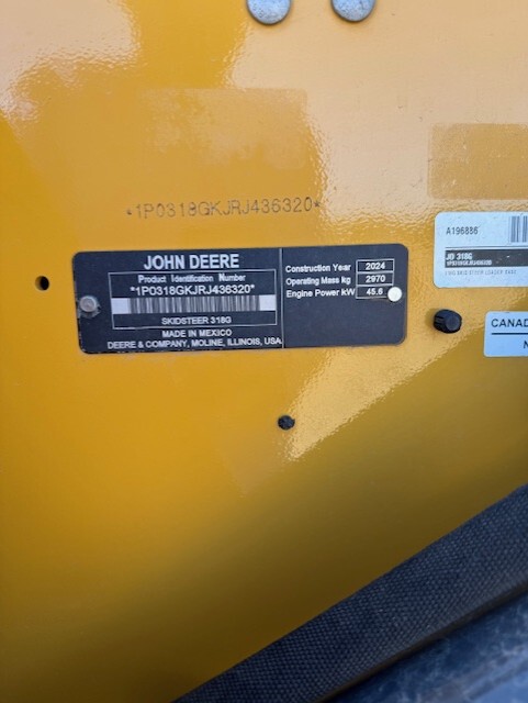 2024 John Deere 318G Image 1