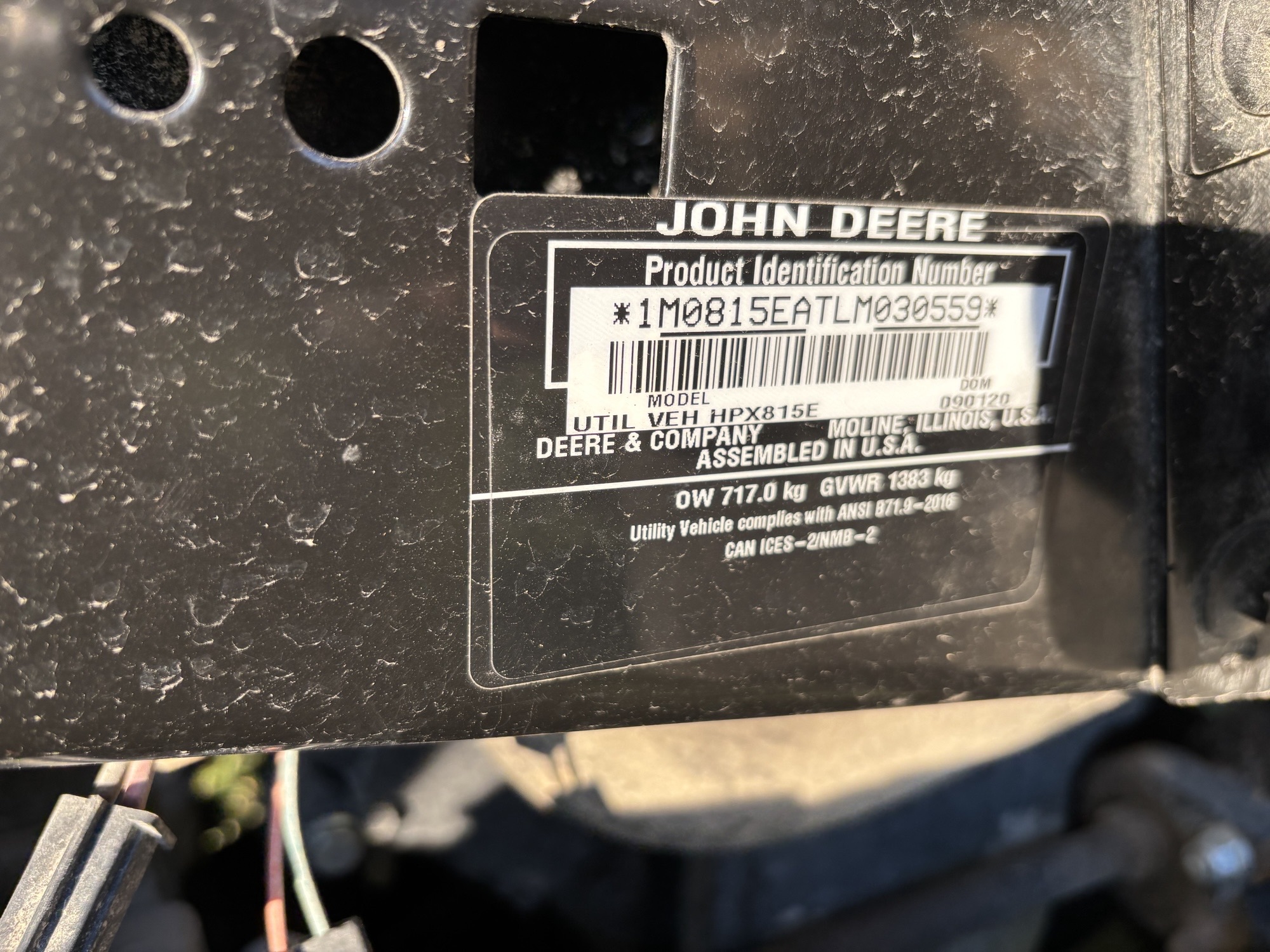 Used 2020 John Deere HPX815E ATVs & Gators at Koenig Equipment in Lebanon, OH - PhotoXL12