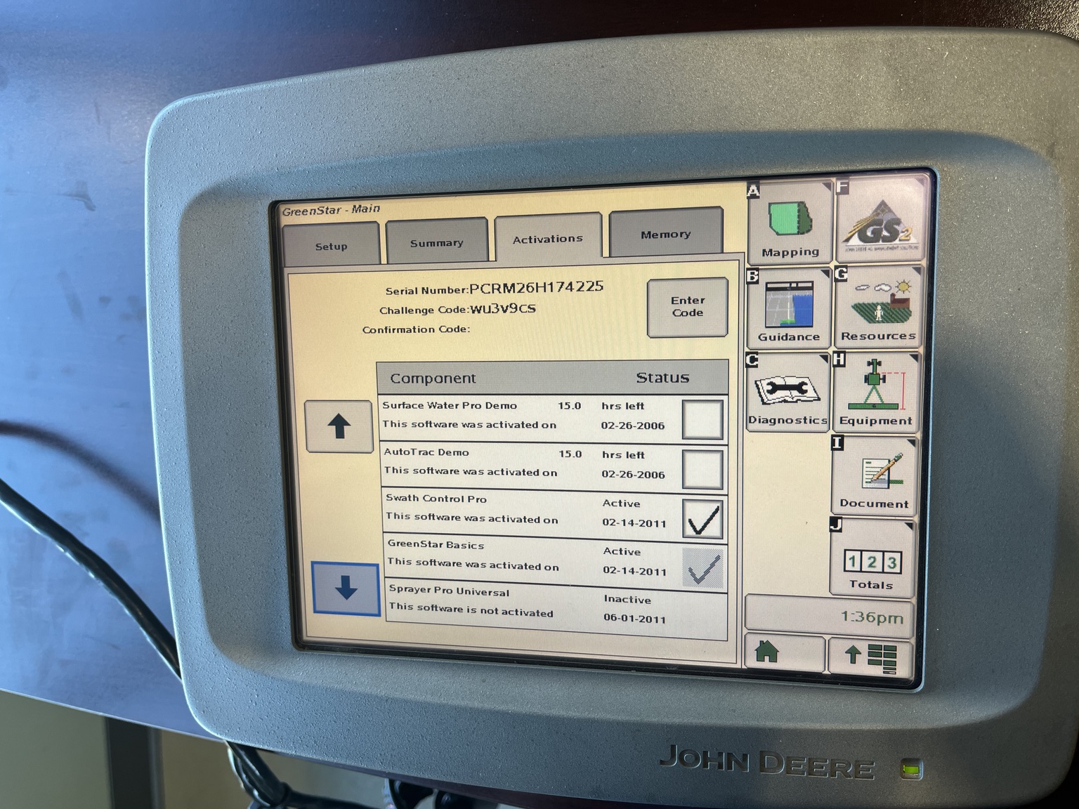 2017 John Deere 2600 DISPLAY Image 2