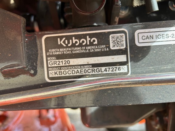 2025 Kubota GR2120