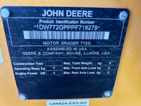 2023 John Deere 772G